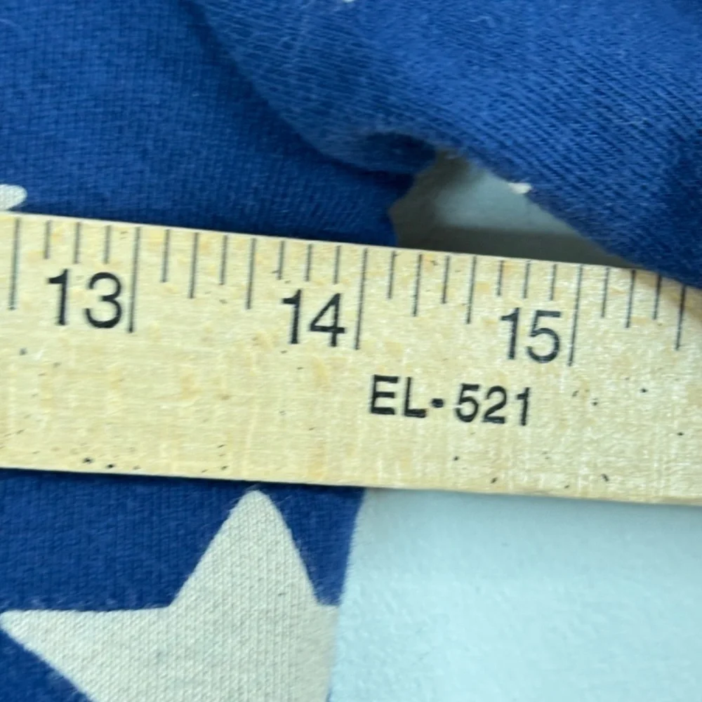 Mini Boden Sherpa Lined Star Hoodie 5-6Y Rainbow Trim Unisex Navy Preppy School